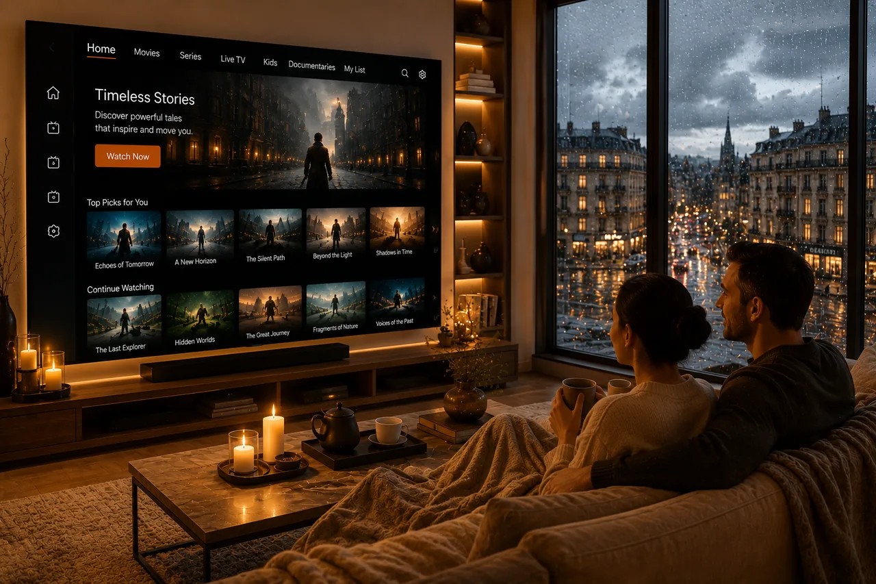 IPTV 4K Qualität auf TV, Tablet und Smartphone — TV-Abonnement.ch Schweiz