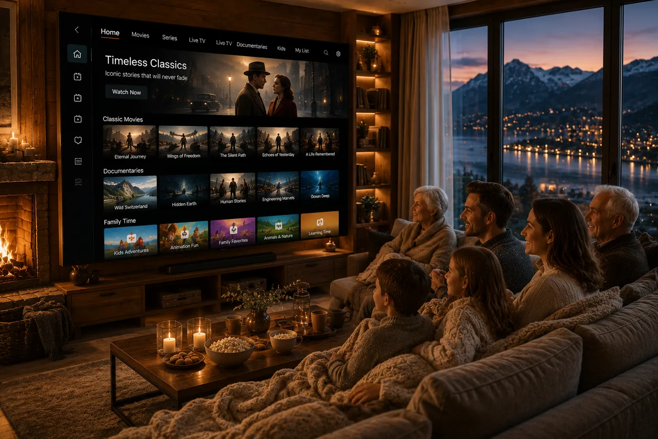 IPTV auf iPhone iPad und Android -- TV-Abonnement.ch Schweiz mobil