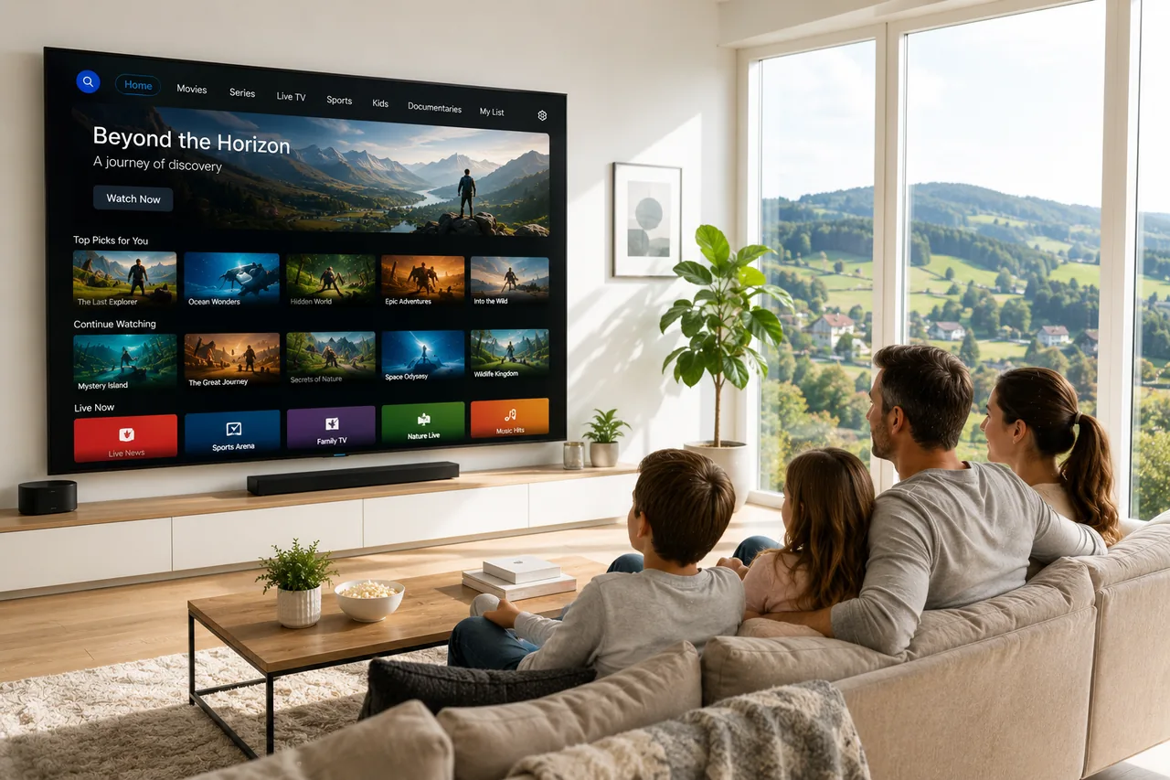 Schweizer HD TV über IPTV — Schweizer HD-Sender und 4K Sender auf Smart TV